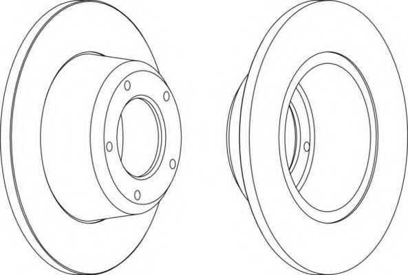 FERODO DDF246 Brake Disc